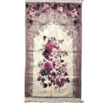 Gebetsteppich mit Namen ER-Rabii 110x70 Personalisierter Gebetsteppich mit luxuriösen Fransen Gebetsteppich mit hochwertigem Unterbodenstoff Gebetsteppich mit Namen als Geschenk Ramadan Eid