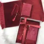 Personalisierter Gebetsteppich mit Namen Set – einfarbig & musterlos