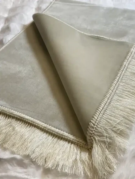 Samtgebetsteppich beige
