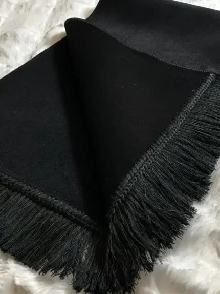 Samtgebetsteppich schwarz