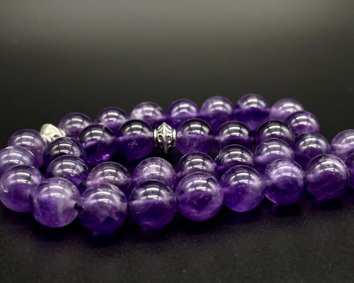 Tesbih - Amethyst Edelstein – Bild 2