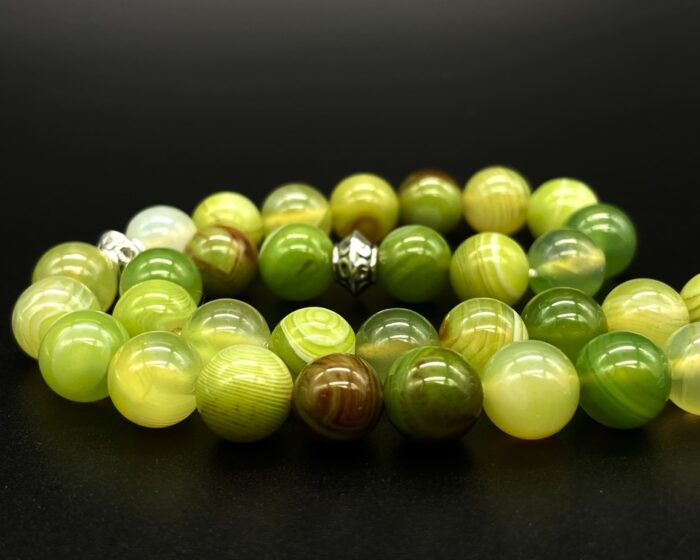 Tesbih - Grüner Madagaskar Achat – Bild 2