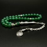 Tesbih - Grüner Achat