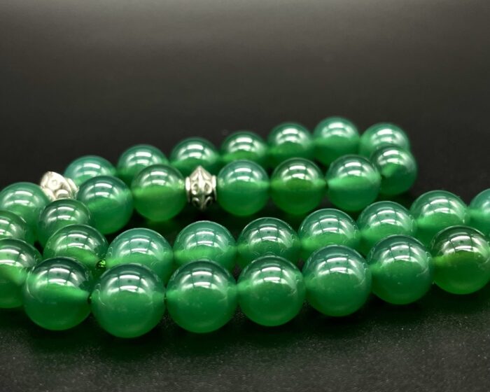 Tesbih - Grüner Achat – Bild 2