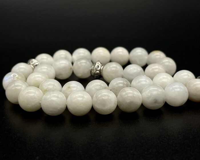 Tesbih - Weißer Mondstein – Bild 2