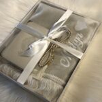 Schlichtes Samt-Gebetsteppichset beige