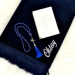 Personalisierter Gebetsteppich mit Namen Set – einfarbig & musterlos