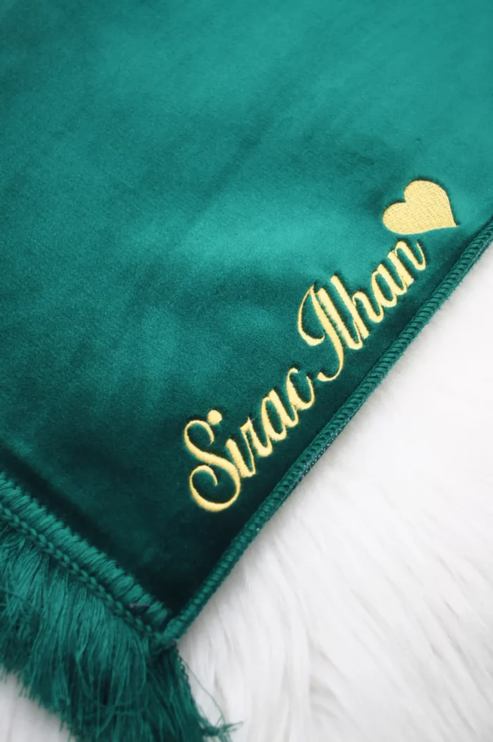 Personalisierter Gebetsteppich mit Namen – einfarbig & musterlos – Bild 12