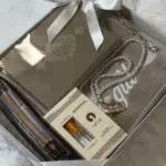 Personalisierter Gebetsteppich mit Namen Set– einfarbig & musterlos